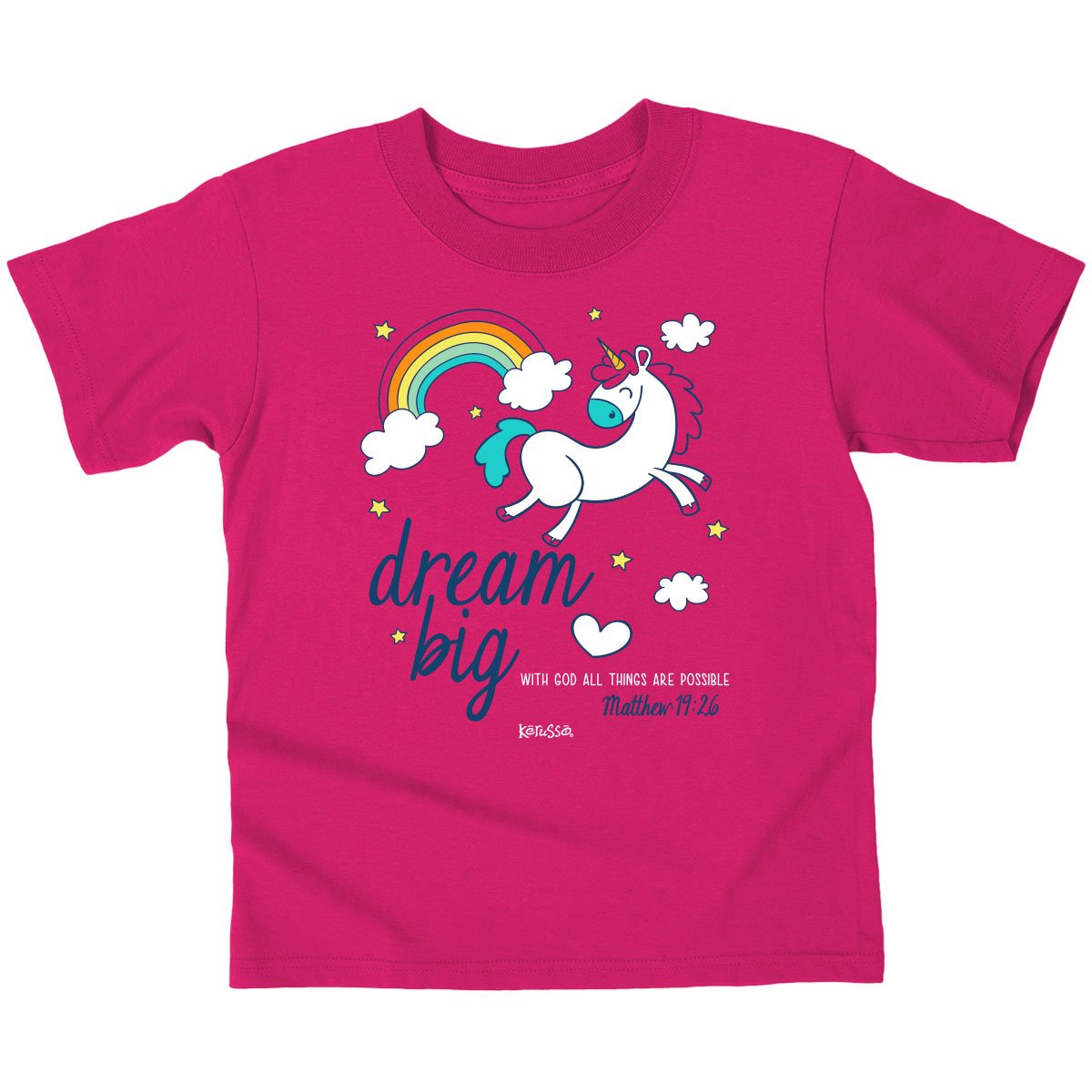 Cherished Girl Dream Big Unicorn Christian Toddler - Adult & Kids T-Shirts, Sweatshirts & Hoodies apparel design preview 1