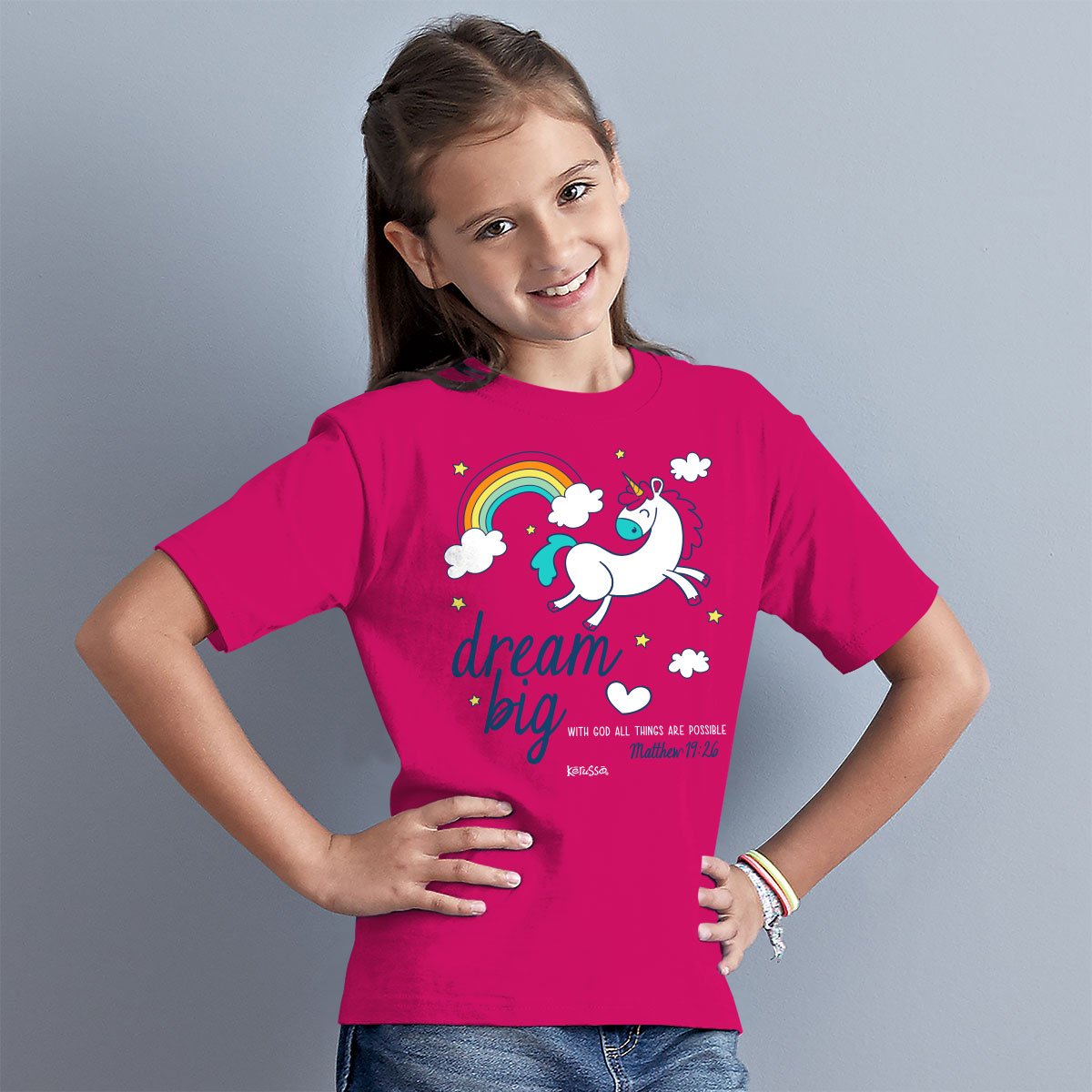 Cherished Girl Dream Big Unicorn Christian Toddler - Adult & Kids T-Shirts, Sweatshirts & Hoodies apparel design preview 2