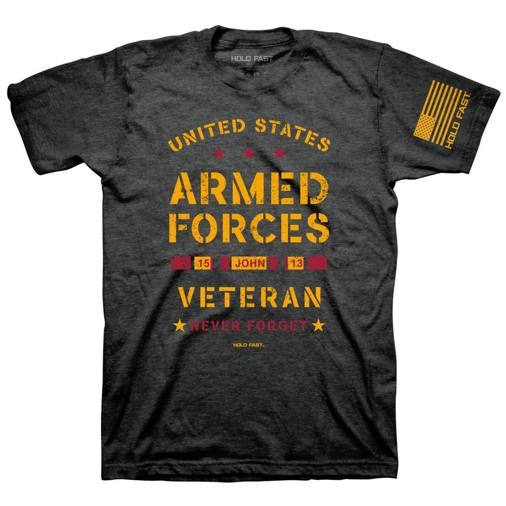 United States Armed Forces Veteran Never Forget - Adult & Kids T-Shirts, Sweatshirts & Hoodies apparel design preview 1