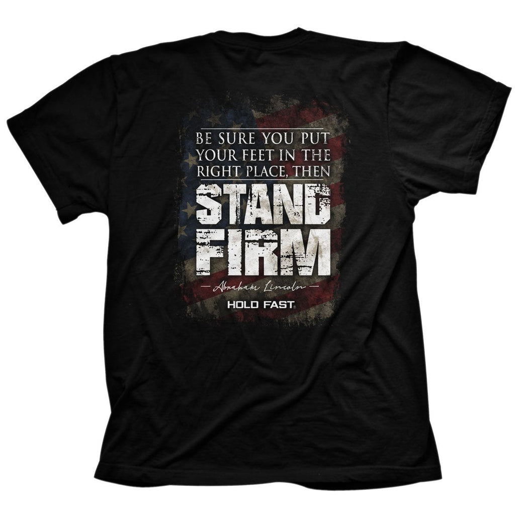 Hold Fast USA Lincoln Flag Christian - Adult & Kids T-Shirts, Sweatshirts & Hoodies apparel design preview 1