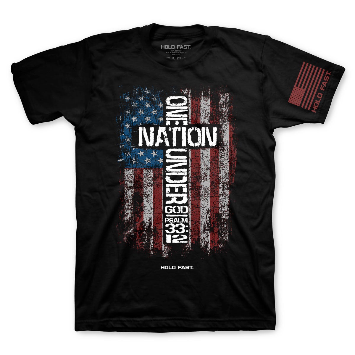 Hold Fast One Nation Flag USA - Adult & Kids T-Shirts, Sweatshirts & Hoodies apparel design preview 1