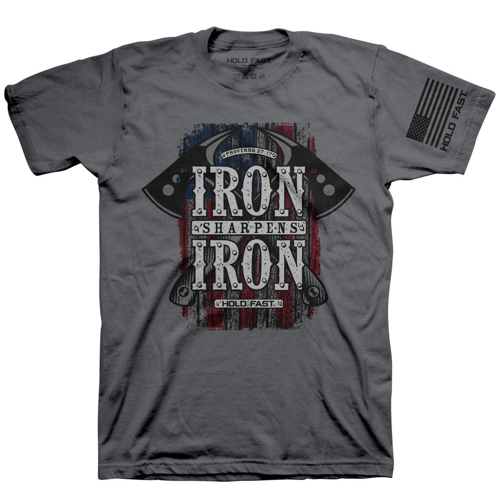 Hold Fast Iron Axes USA - Adult & Kids T-Shirts, Sweatshirts & Hoodies apparel design preview 1