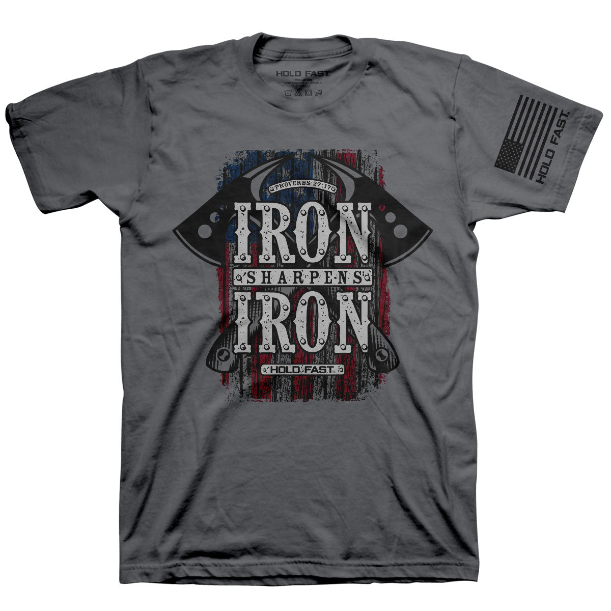 Hold Fast Iron Axes USA - Adult & Kids T-Shirts, Sweatshirts & Hoodies apparel design preview 1