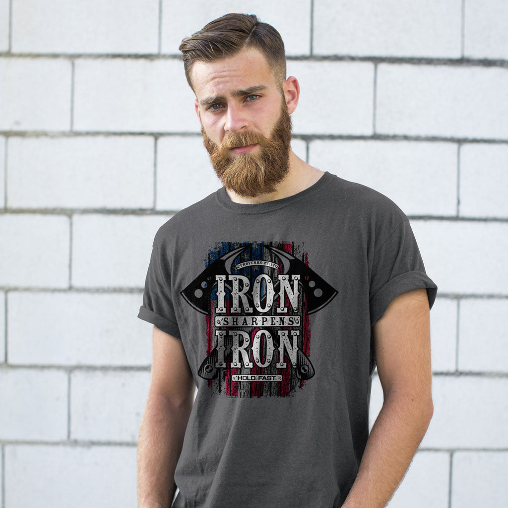 Hold Fast Iron Axes USA - Adult & Kids T-Shirts, Sweatshirts & Hoodies apparel design preview 2