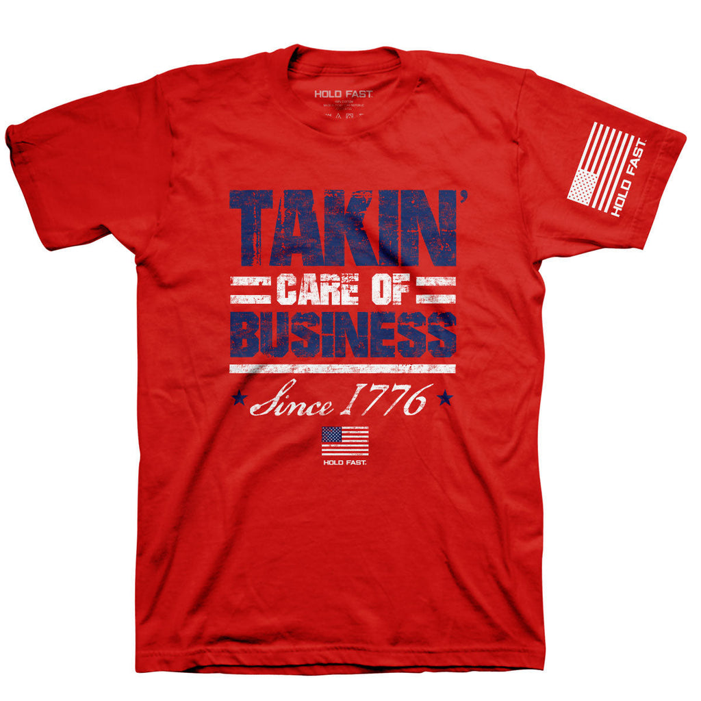 Hold Fast Takin' Care Of Business USA - Adult & Kids T-Shirts, Sweatshirts & Hoodies apparel design preview 1