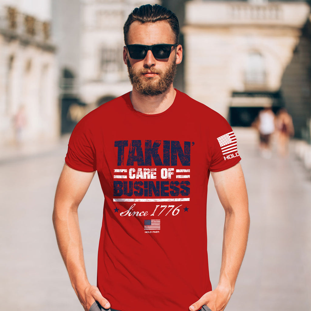 Hold Fast Takin' Care Of Business USA - Adult & Kids T-Shirts, Sweatshirts & Hoodies apparel design preview 2