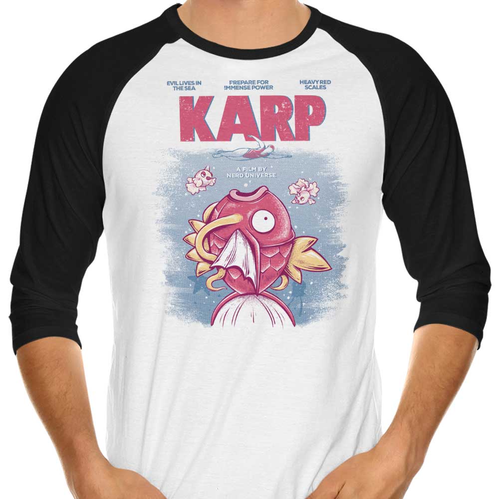 Karp 3/4 Sleeve Raglan - Adult & Kids T-Shirts, Sweatshirts & Hoodies apparel design preview 1