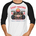 Kart Racing 3/4 Sleeve Raglan - Adult & Kids T-Shirts, Sweatshirts & Hoodies apparel design preview 1