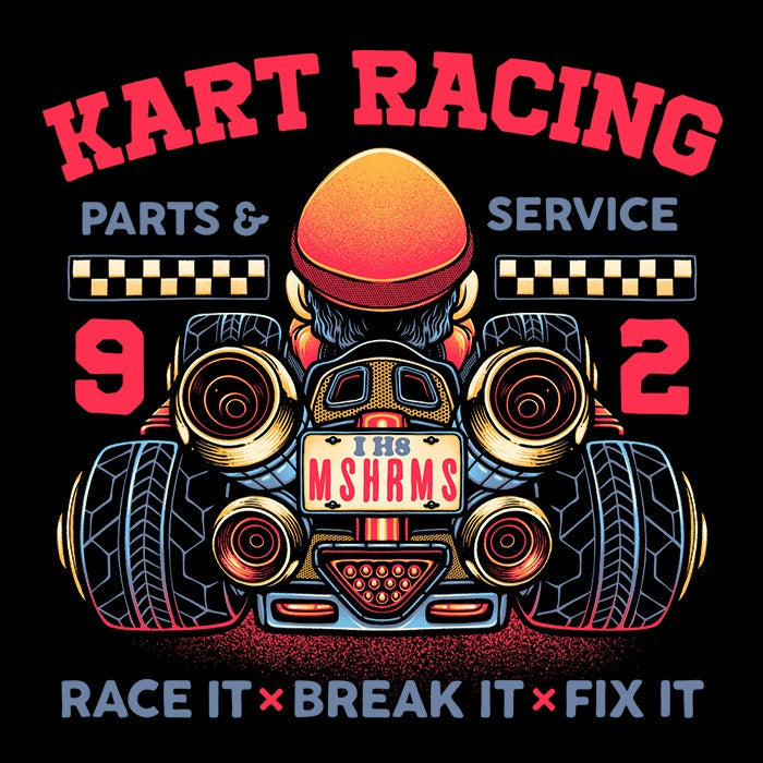 Kart Racing - Adult & Kids T-Shirts, Sweatshirts & Hoodies apparel design preview 2