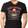 Kart Racing Men's V-Neck - Adult & Kids T-Shirts, Sweatshirts & Hoodies apparel design preview 1