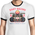 Kart Racing Ringer - Adult & Kids T-Shirts, Sweatshirts & Hoodies apparel design preview 1