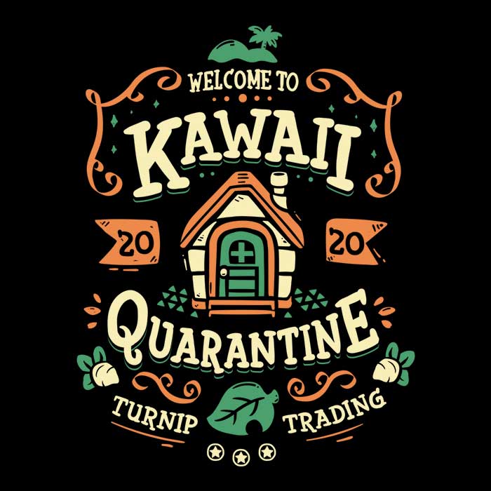 Kawaii Quarantine Men's Apparel - Adult & Kids T-Shirts, Sweatshirts & Hoodies apparel design preview 2