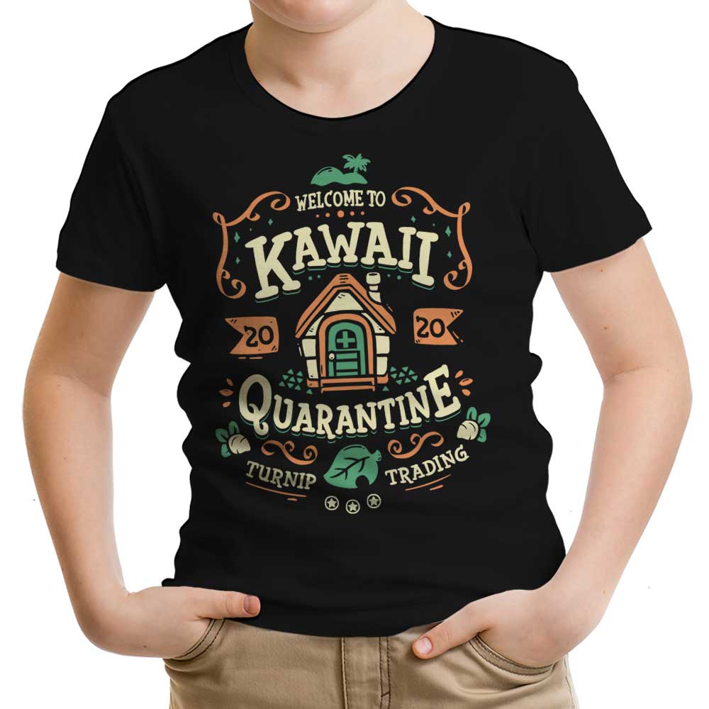 Kawaii Quarantine Youth Apparel - Adult & Kids T-Shirts, Sweatshirts & Hoodies apparel design preview 1
