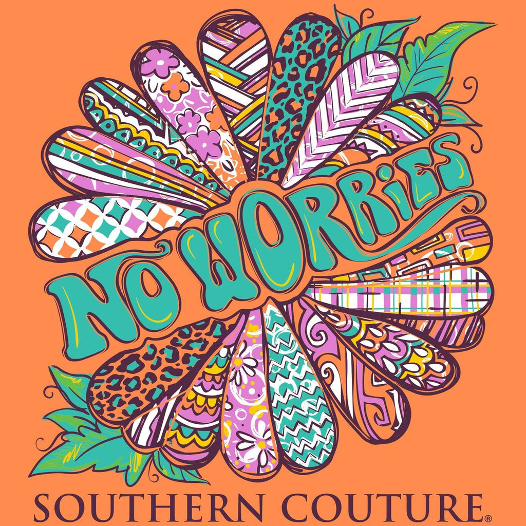 Southern Couture Classic No Worries - Adult & Kids T-Shirts, Sweatshirts & Hoodies apparel design preview 2