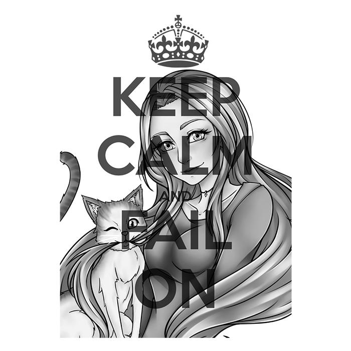 Keep Calm and Fail On - Adult & Kids T-Shirts, Sweatshirts & Hoodies apparel design preview 2
