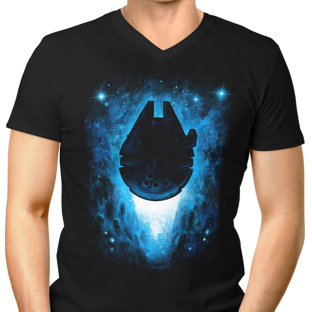 Kessel Run Men's V-Neck - Adult & Kids T-Shirts, Sweatshirts & Hoodies apparel design preview 1