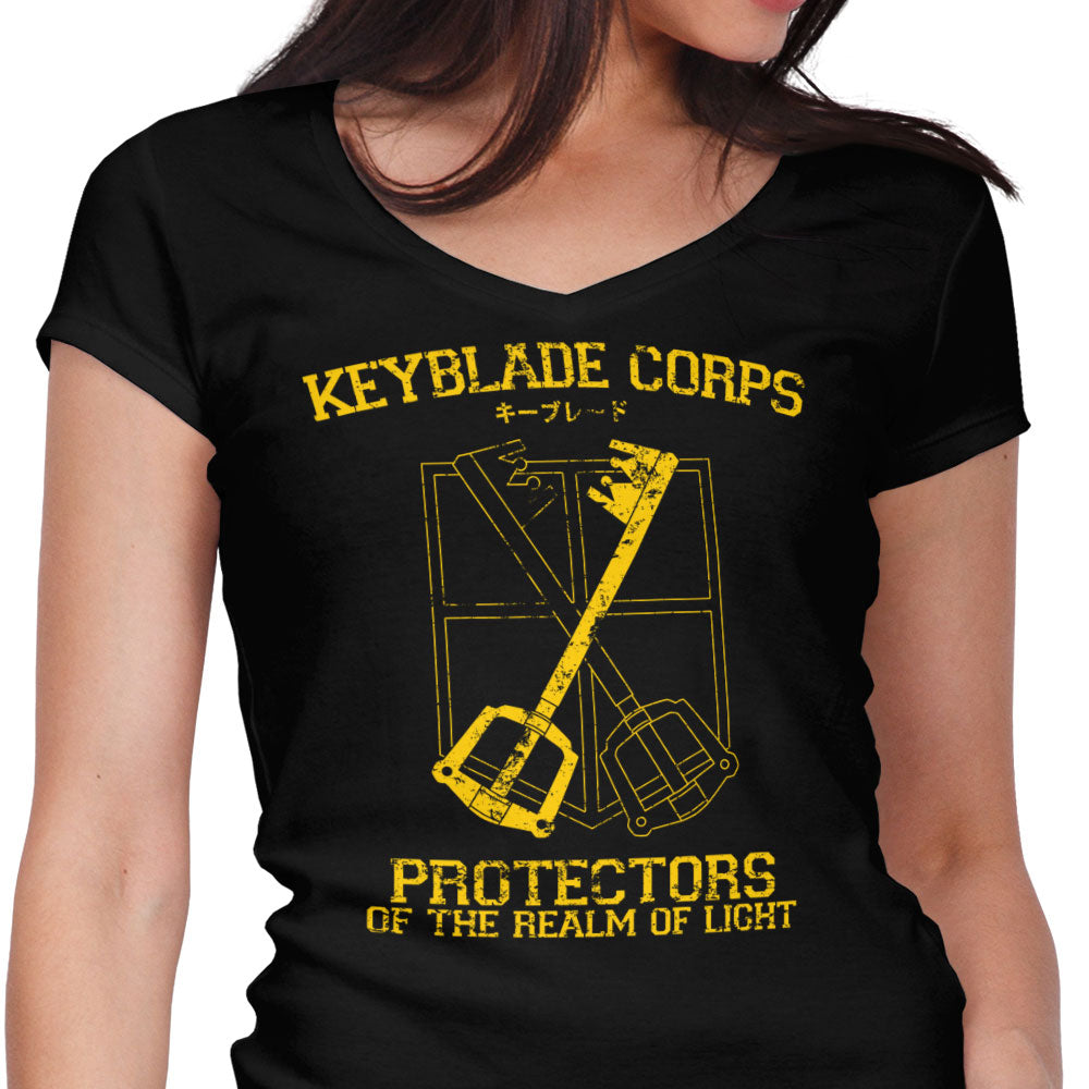 Keyblade Corps Women's V-Neck - Adult & Kids T-Shirts, Sweatshirts & Hoodies apparel design preview 1
