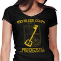 Keyblade Corps Women's V-Neck - Adult & Kids T-Shirts, Sweatshirts & Hoodies apparel design preview 1