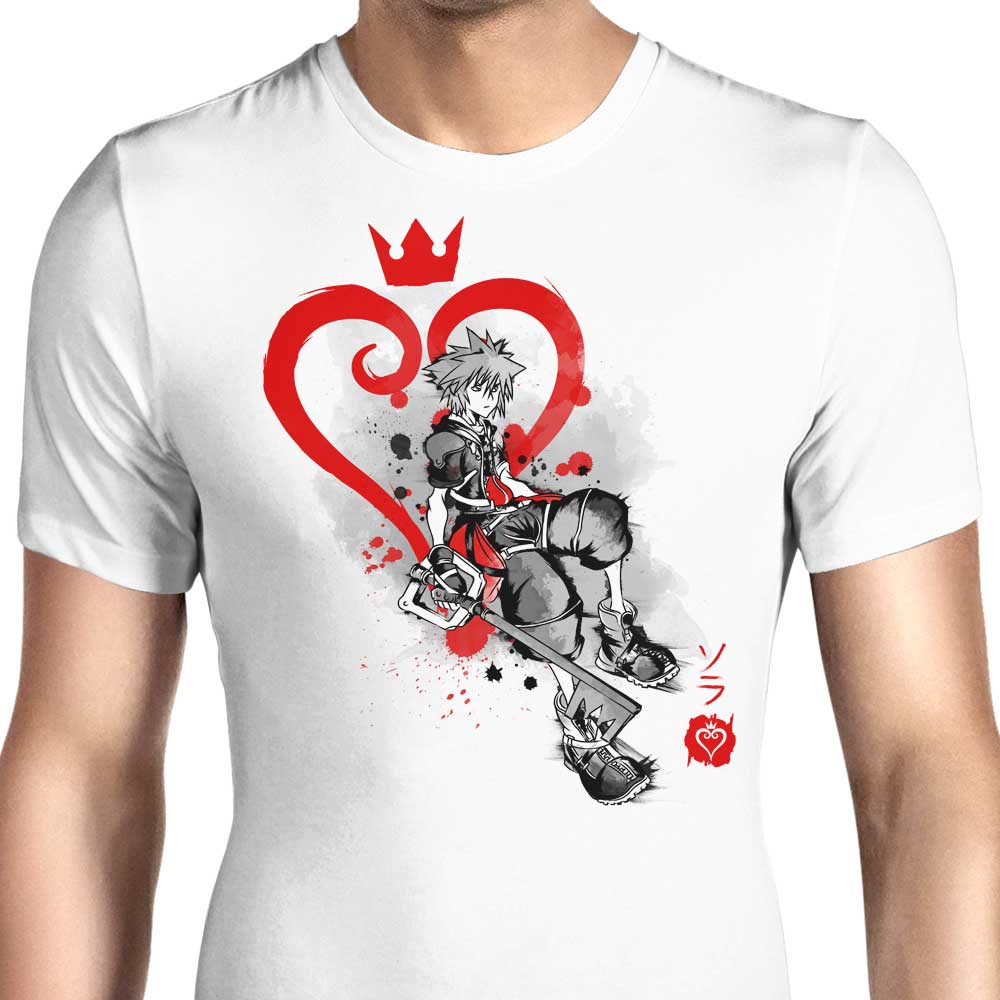 Keyblade Kingdom Sumi-e Men's Apparel - Adult & Kids T-Shirts, Sweatshirts & Hoodies apparel design preview 1