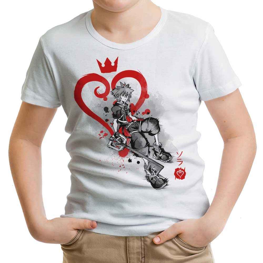 Keyblade Kingdom Sumi-e Youth Apparel - Adult & Kids T-Shirts, Sweatshirts & Hoodies apparel design preview 1