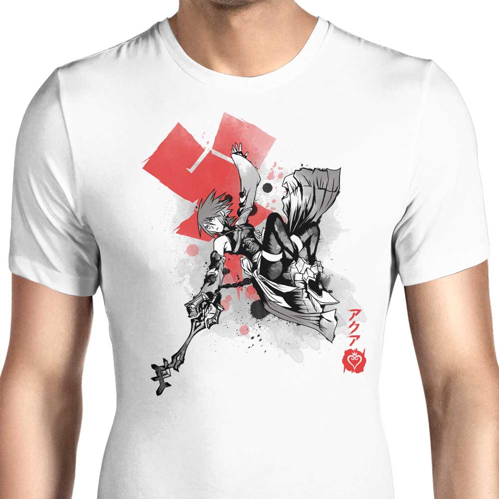Keyblade Master Sumi-e Men's Apparel - Adult & Kids T-Shirts, Sweatshirts & Hoodies apparel design preview 1