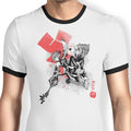 Keyblade Master Sumi-e Ringer - Adult & Kids T-Shirts, Sweatshirts & Hoodies apparel design preview 1