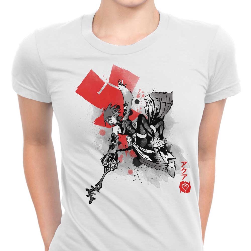 Keyblade Master Sumi-e Women's Apparel - Adult & Kids T-Shirts, Sweatshirts & Hoodies apparel design preview 1