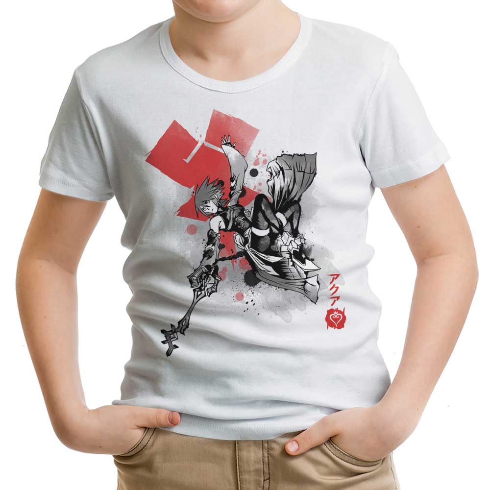 Keyblade Master Sumi-e Youth Apparel - Adult & Kids T-Shirts, Sweatshirts & Hoodies apparel design preview 1