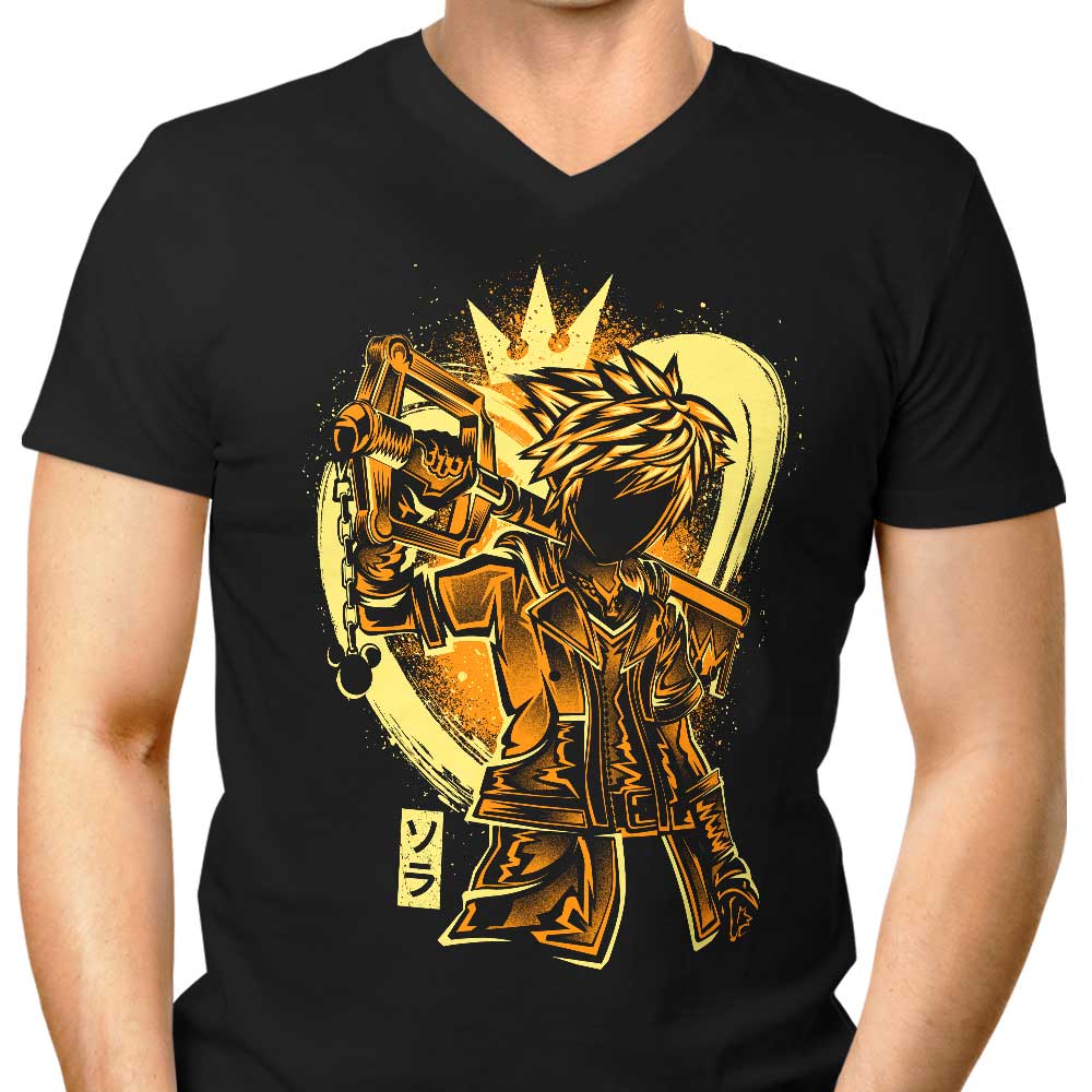 Keyblade Silhouette Men's V-Neck - Adult & Kids T-Shirts, Sweatshirts & Hoodies apparel design preview 1