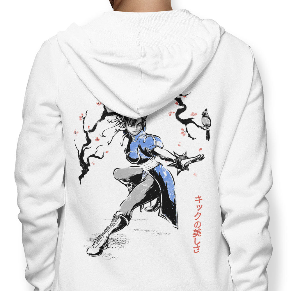 Kicking Beauty Sumi-e - Adult & Kids T-Shirts, Sweatshirts & Hoodies apparel design preview 1