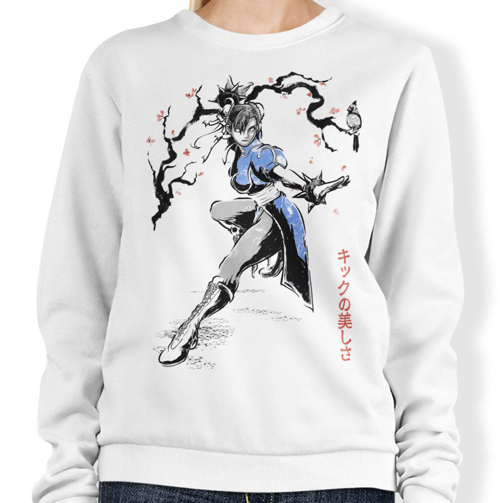Kicking Beauty Sumi-e - Adult & Kids T-Shirts, Sweatshirts & Hoodies apparel design preview 1