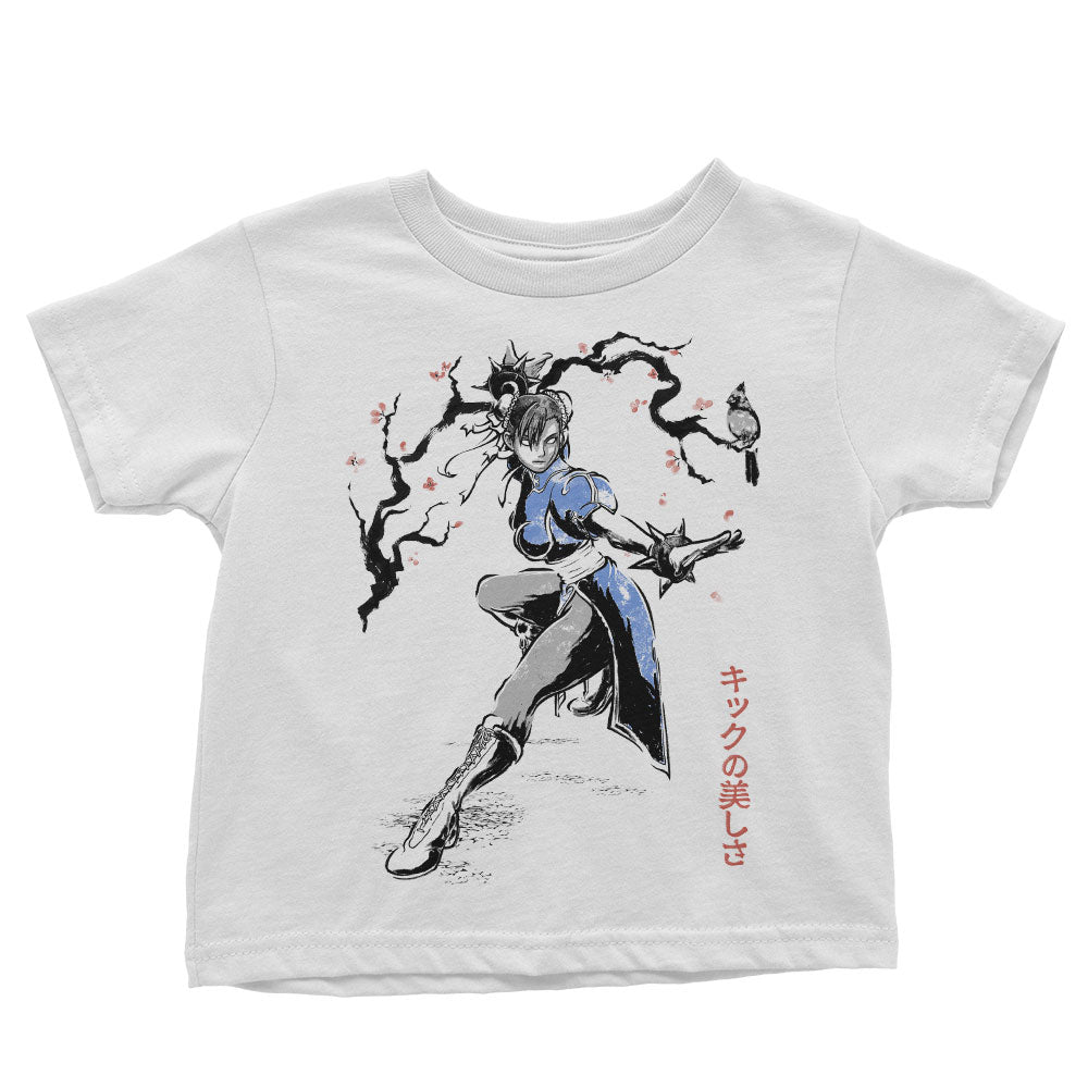 Kicking Beauty Sumi-e Youth Apparel - Adult & Kids T-Shirts, Sweatshirts & Hoodies apparel design preview 2