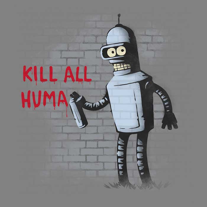 Kill All Humans Men's Apparel - Adult & Kids T-Shirts, Sweatshirts & Hoodies apparel design preview 2