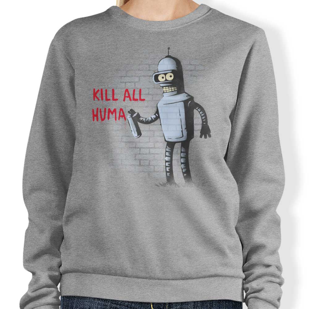 Kill All Humans - Adult & Kids T-Shirts, Sweatshirts & Hoodies apparel design preview 1