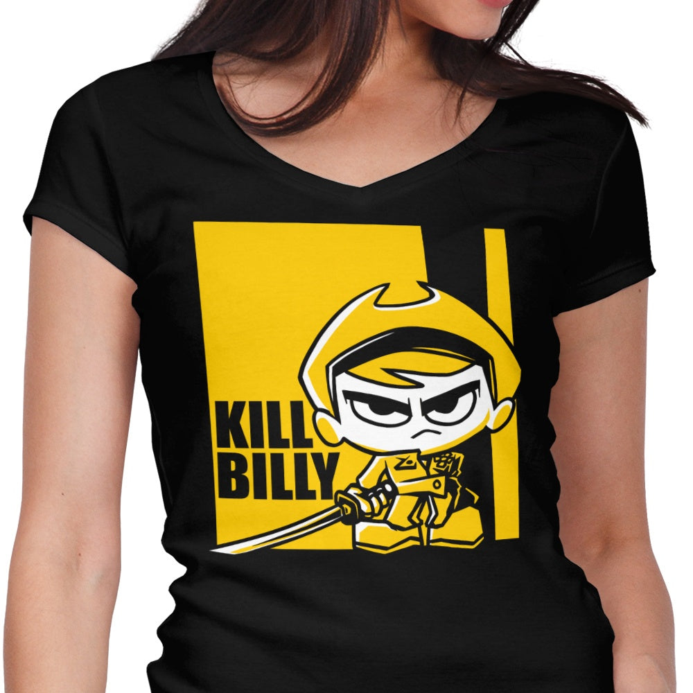 Kill Billy Women's V-Neck - Adult & Kids T-Shirts, Sweatshirts & Hoodies apparel design preview 1