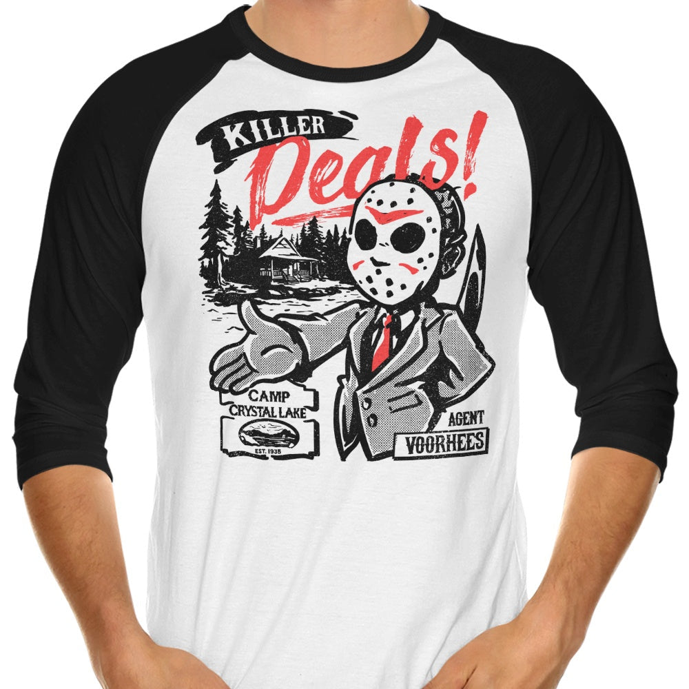 Killer Deals 3/4 Sleeve Raglan - Adult & Kids T-Shirts, Sweatshirts & Hoodies apparel design preview 1