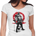 Killer of Gods Sumi-e Women's V-Neck - Adult & Kids T-Shirts, Sweatshirts & Hoodies apparel design preview 1