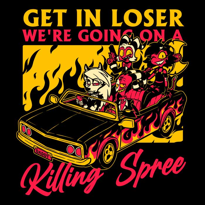Killing Spree Coasters - Adult & Kids T-Shirts, Sweatshirts & Hoodies apparel design preview 1