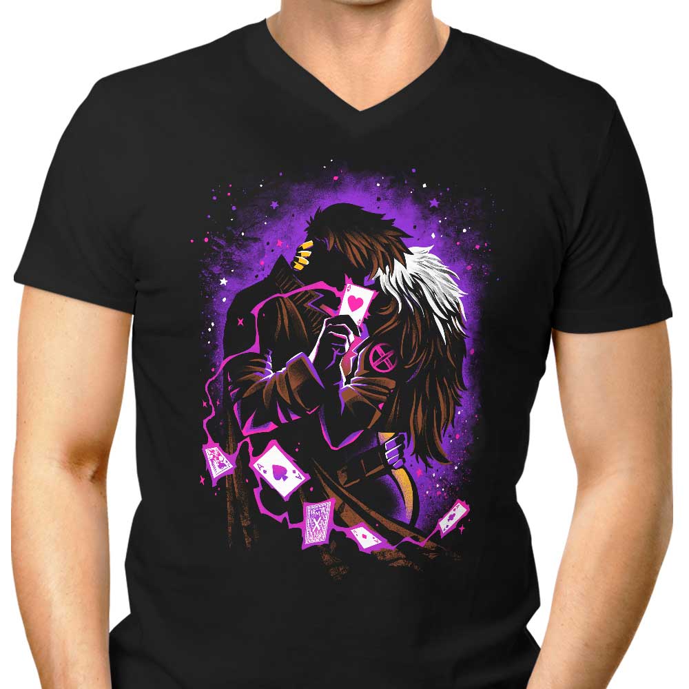 Kinetic Kiss Men's V-Neck - Adult & Kids T-Shirts, Sweatshirts & Hoodies apparel design preview 1