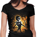 King of Halloween Women's V-Neck - Adult & Kids T-Shirts, Sweatshirts & Hoodies apparel design preview 1
