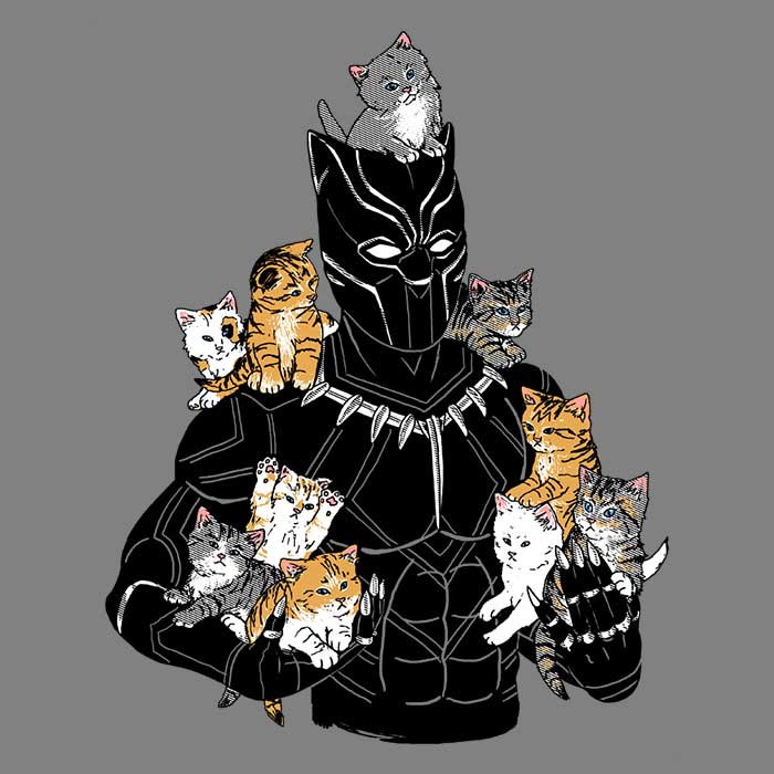 King of Kittens Coasters - Adult & Kids T-Shirts, Sweatshirts & Hoodies apparel design preview 1