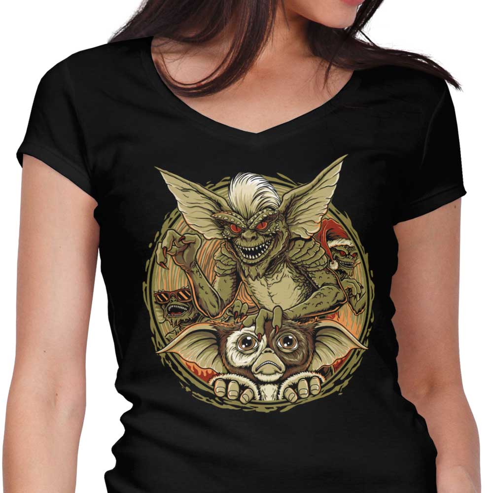 Kingston Horror Women's V-Neck - Adult & Kids T-Shirts, Sweatshirts & Hoodies apparel design preview 1