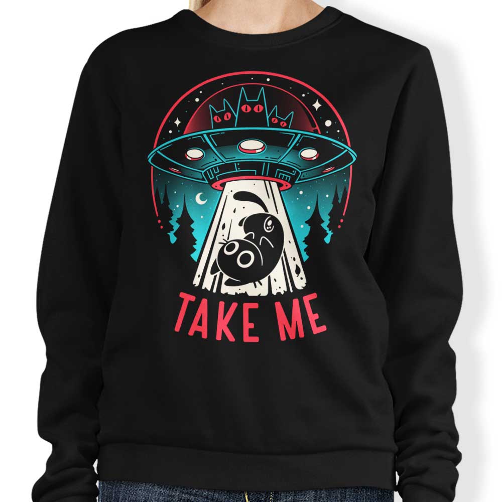 Kitty Alien Encounter - Adult & Kids T-Shirts, Sweatshirts & Hoodies apparel design preview 1