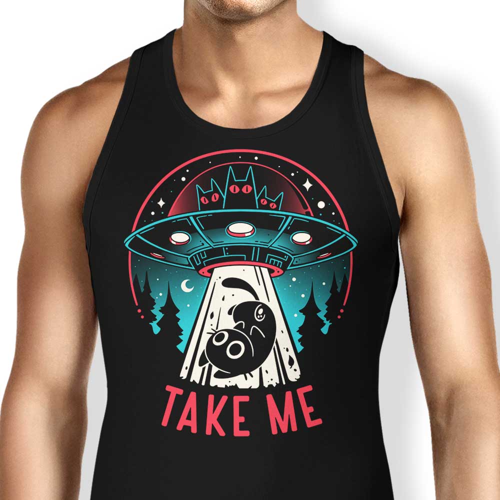 Kitty Alien Encounter Tank Top - Adult & Kids T-Shirts, Sweatshirts & Hoodies apparel design preview 1