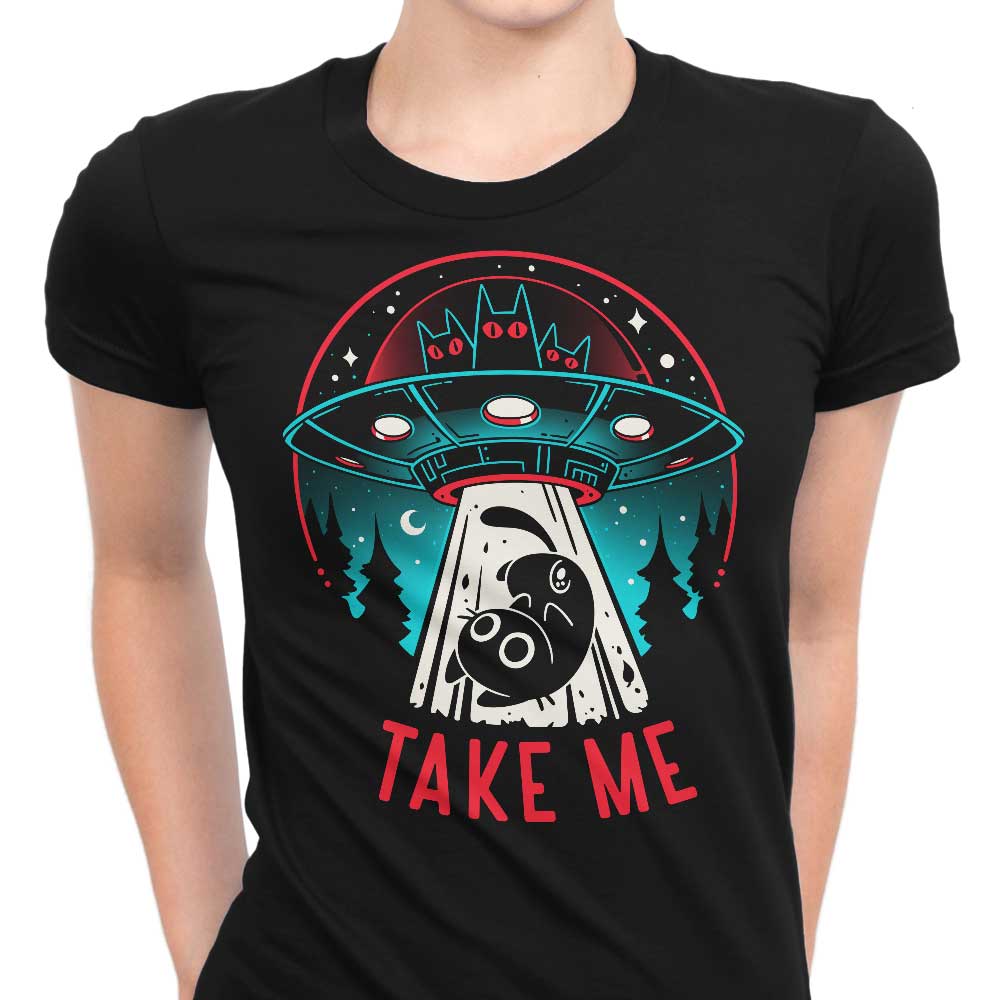 Kitty Alien Encounter Women's Apparel - Adult & Kids T-Shirts, Sweatshirts & Hoodies apparel design preview 1