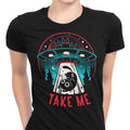 Kitty Alien Encounter Women's Apparel - Adult & Kids T-Shirts, Sweatshirts & Hoodies apparel design preview 1