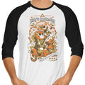 Kitty's Awakening 3/4 Sleeve Raglan - Adult & Kids T-Shirts, Sweatshirts & Hoodies apparel design preview 1