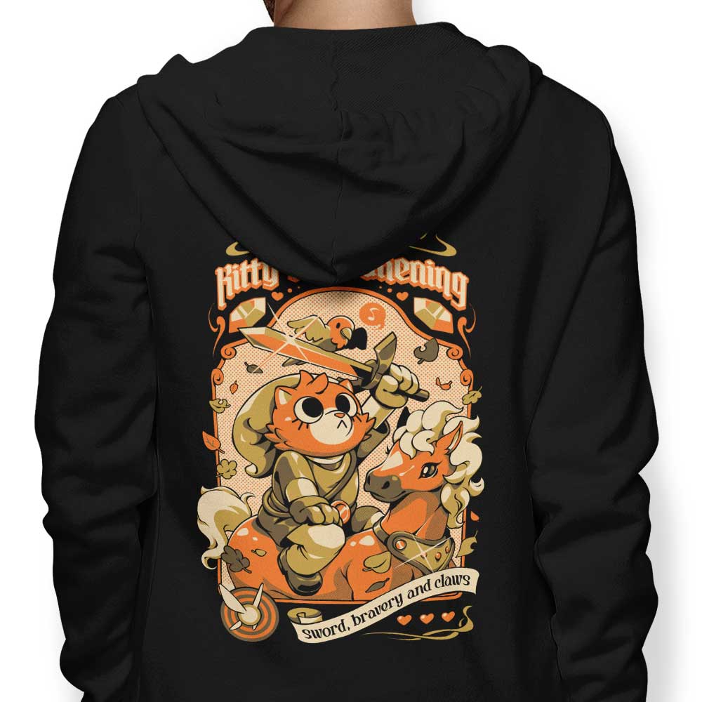 Kitty's Awakening - Adult & Kids T-Shirts, Sweatshirts & Hoodies apparel design preview 1