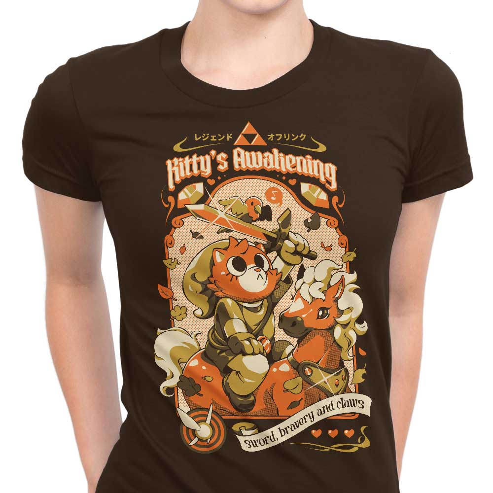 Kitty's Awakening Women's Apparel - Adult & Kids T-Shirts, Sweatshirts & Hoodies apparel design preview 1