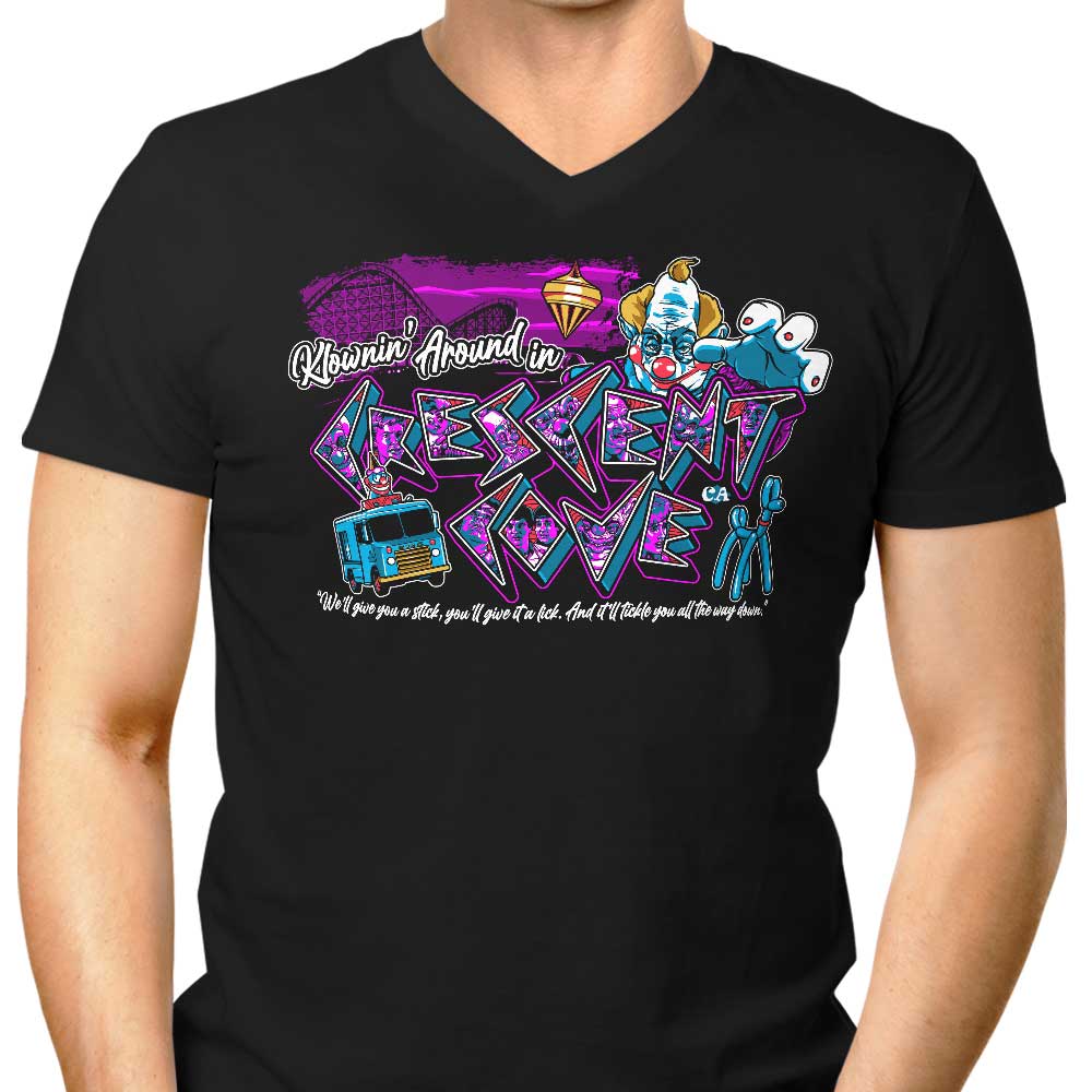 Klownin' Around Men's V-Neck - Adult & Kids T-Shirts, Sweatshirts & Hoodies apparel design preview 1